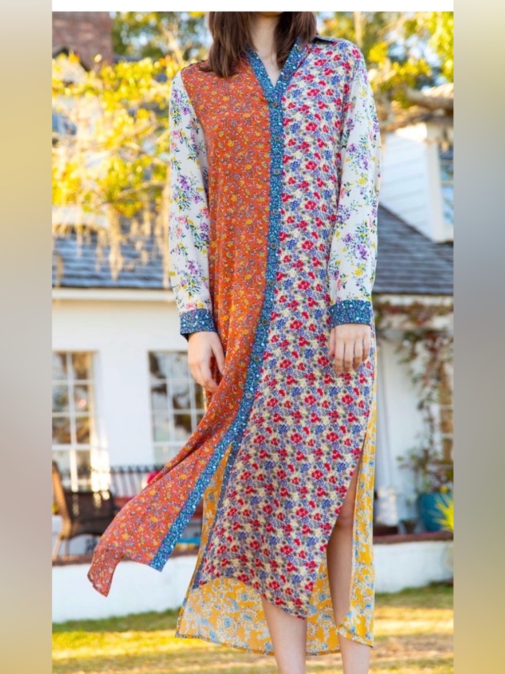 Natural Life Esme Maxi Shirt Dress Size XL